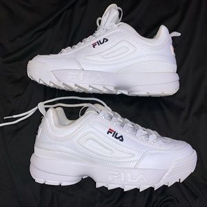 White Fila Disruptor 2 Sneakers